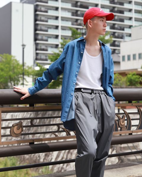 A.PRESSE アプレッセ 23AW Washed Denim shirtスタイル