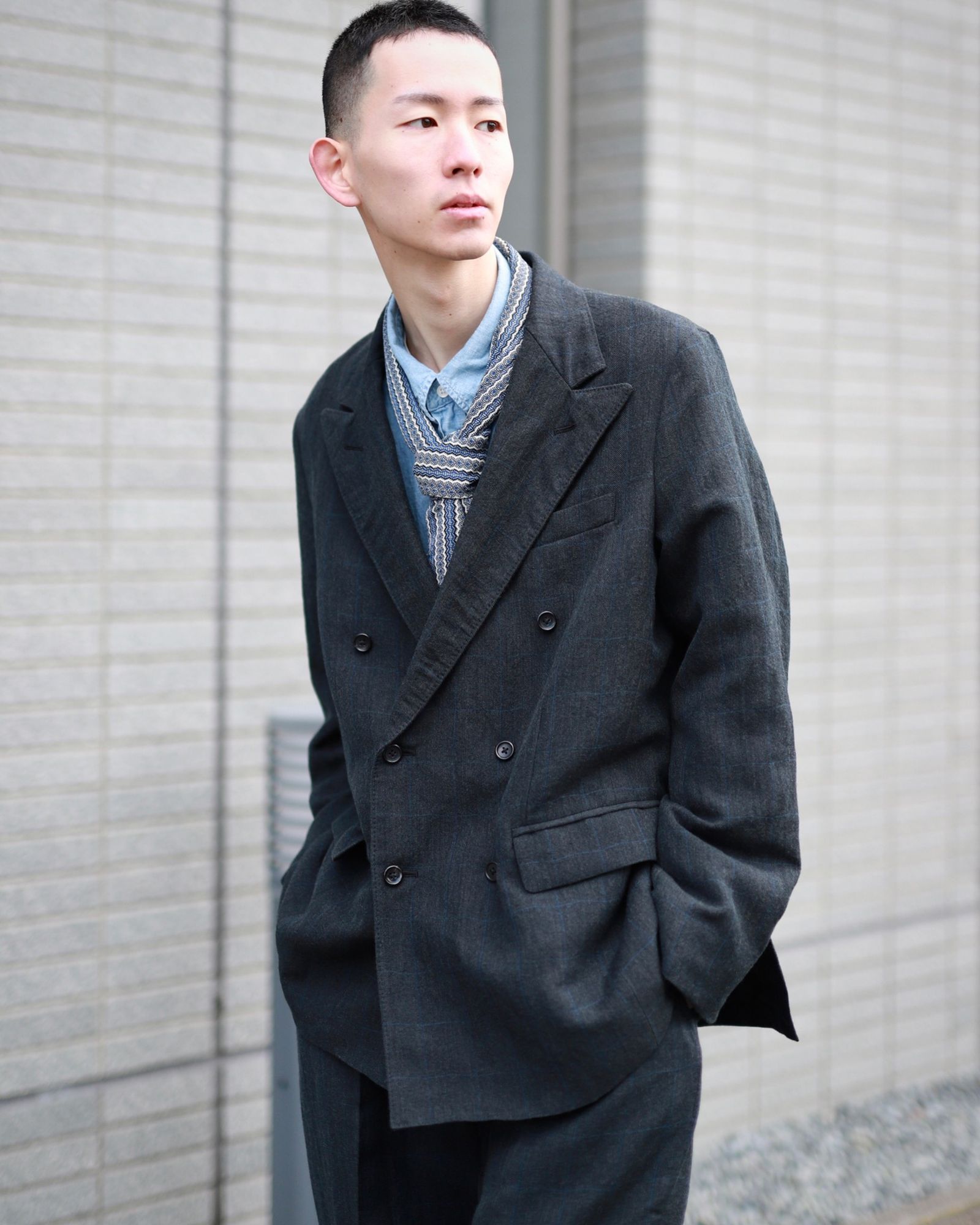 WOOL60%23ss A.PRESSE Double Breasted Jacket