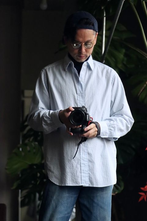 A.PRESSE Regular Collar Shirtスタイル