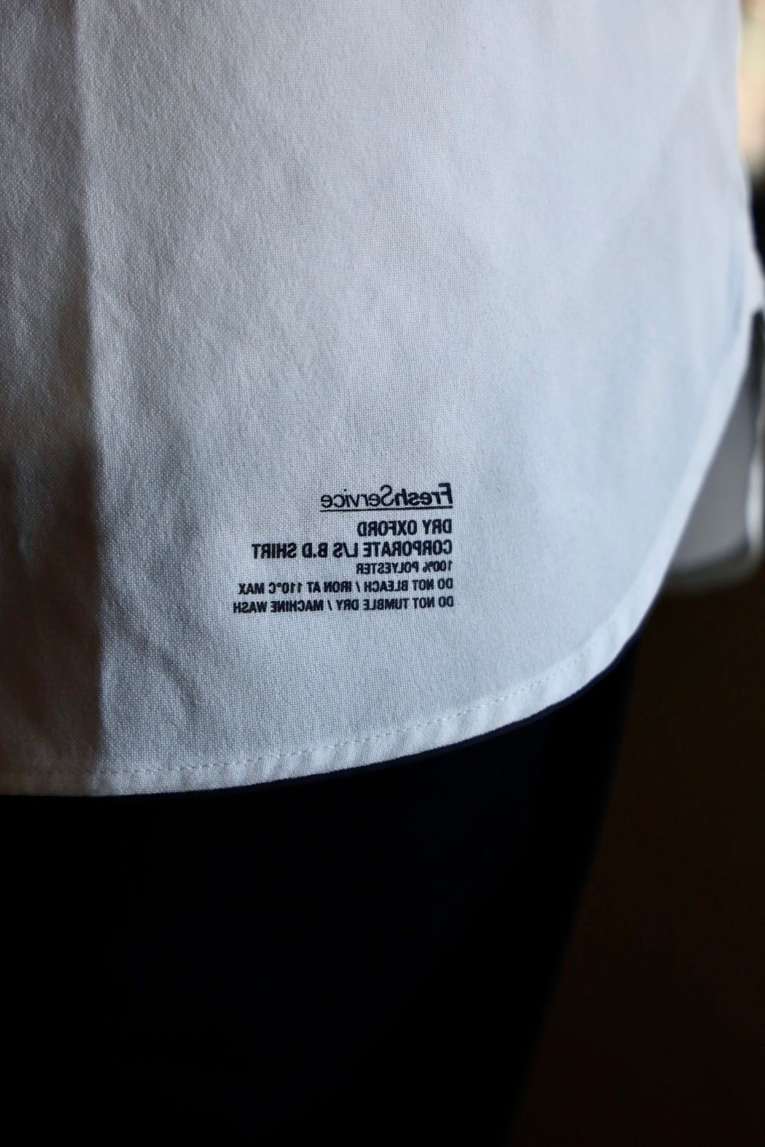 フレッシュサービス DRY OXFORD CORPORATE L/S B.D.SHIRT(WHITE)
