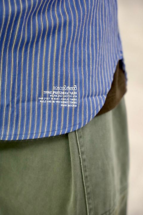 FreshService 26SS HRAFTeX® L/S STRIPE SHIRT"BLUE STRIPE"スタイル