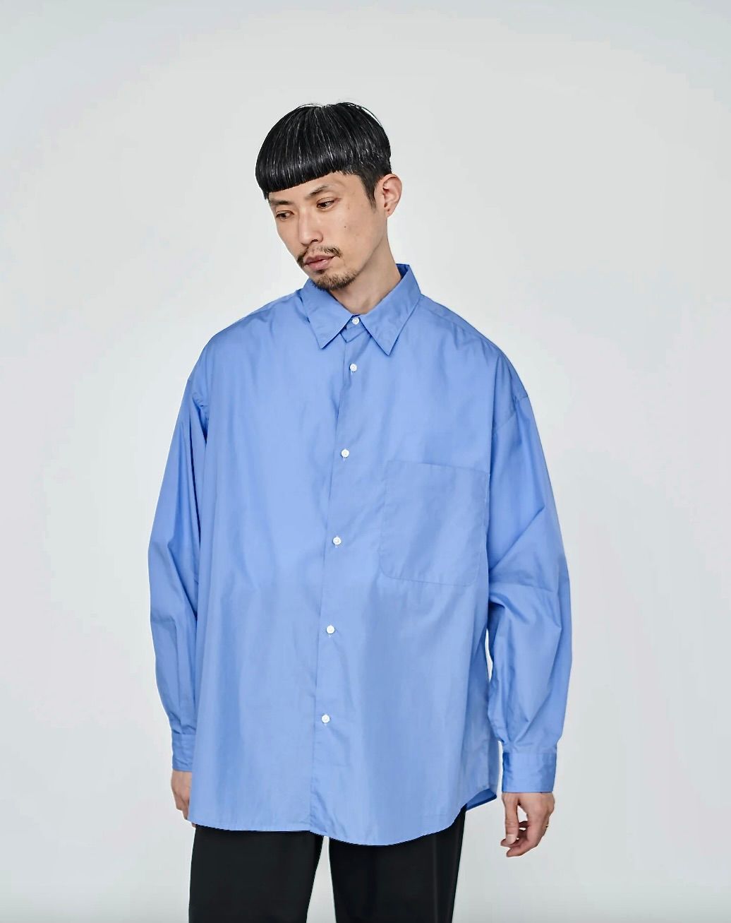 Graphpaper - グラフペーパーシャツ Broad L/S Oversized Regular