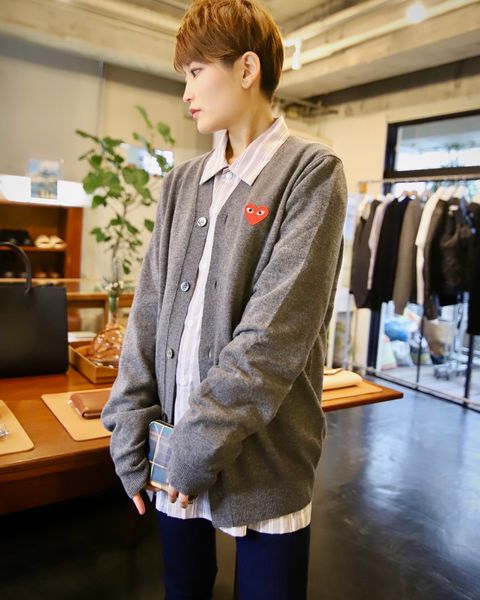 プレイコムデギャルソン 新作 PLAY CARDIGAN style.2023.12.15
