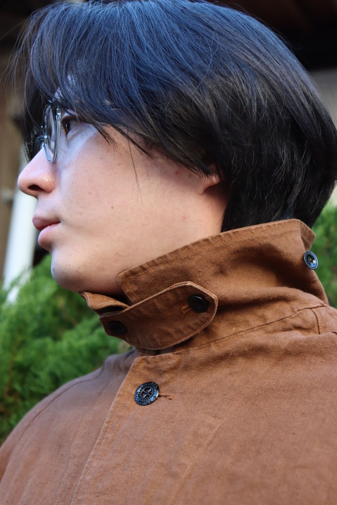 Ets.MATERIAUX M38 Motor cycle coat"BROWN"style.