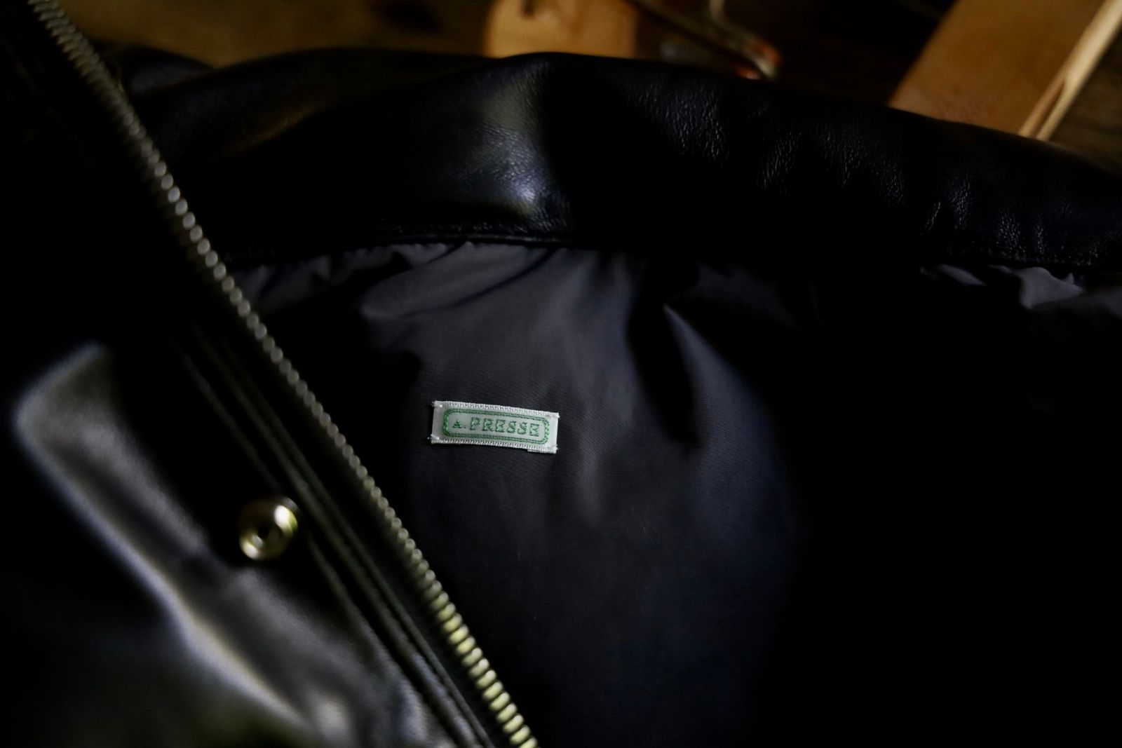 アプレッセ Leather Down Jacket(24AAP-01-01H)BLACK☆11月9日(土)発売！