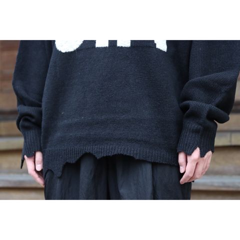 ©SAINT M×××××× WOOL SWTER SIN(SM-S21-0000-039)BLACK style