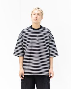 コムデギャルソンオム26SS ラッセルボーダーTシャツ(HQ-T018-051)BLACK×WHITE☆5月1日(金)発売！