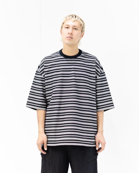 コムデギャルソンオム26SS ラッセルボーダーTシャツ(HQ-T018-051)BLACK×WHITE☆5月1日(金)発売！