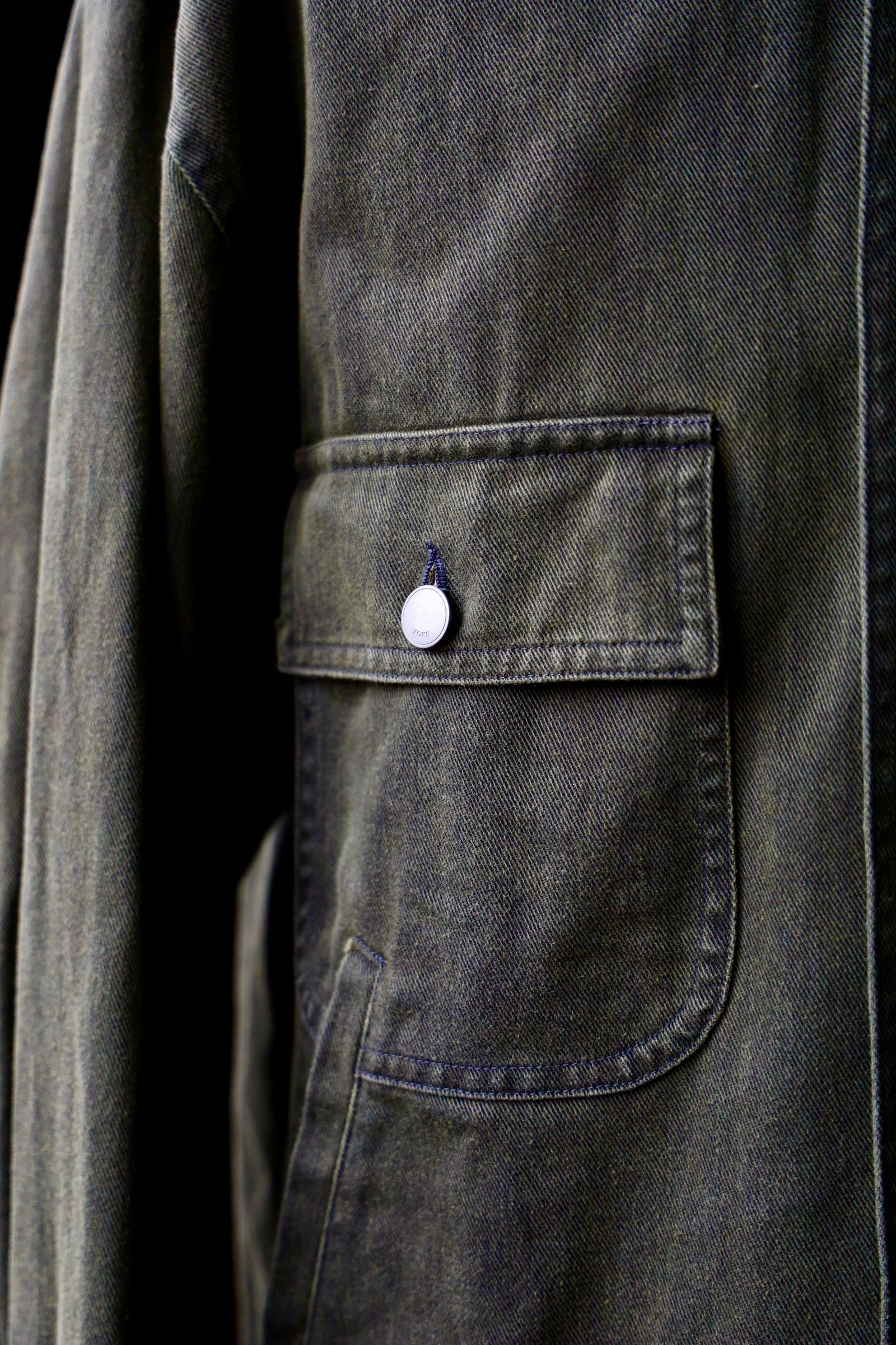 ヨーク25SS カバーオールCOTTON CUT-OFF COVERALL JACKET(YK25SS0925B)DUSTY KAHKI☆3月15日(土)発売！