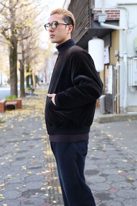 A.PRESSE Vintage US NAVY Souvenir Velour Jacket 再入荷しました！