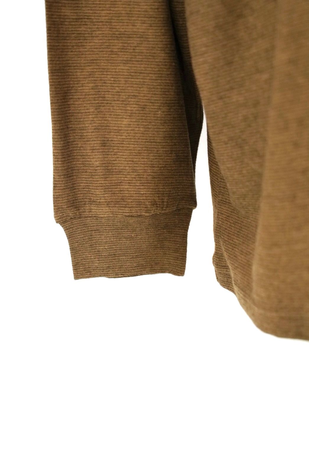 グラフペーパー Cotton Wool Ripple High Neck L/S Tee(GM263-70305)BROWN☆9月5日(土)発売！