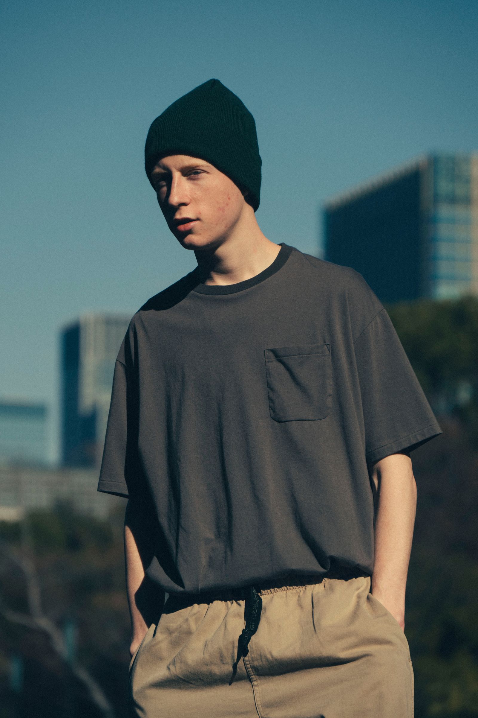 ファウンダ 25SS POCKET T SHIRT(015FD251017)KAHKI