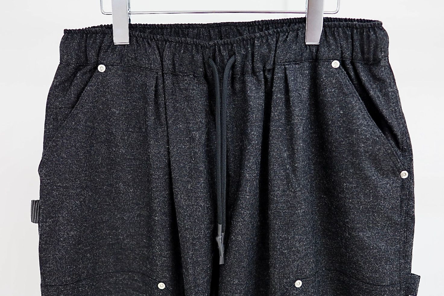 S.F.C 25FW エスエフシー CASHMERE WOOL DOUBLE KNEE PANTS(SFCFW25P08)Black M