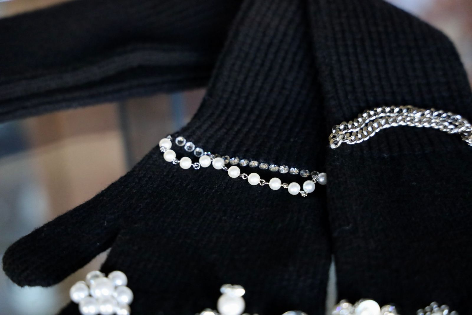 doublet ダブレット25AW LONG KNIT GLOVES WITH RINGS (25AW87GV04) BLACK★9月13日(土)発売！