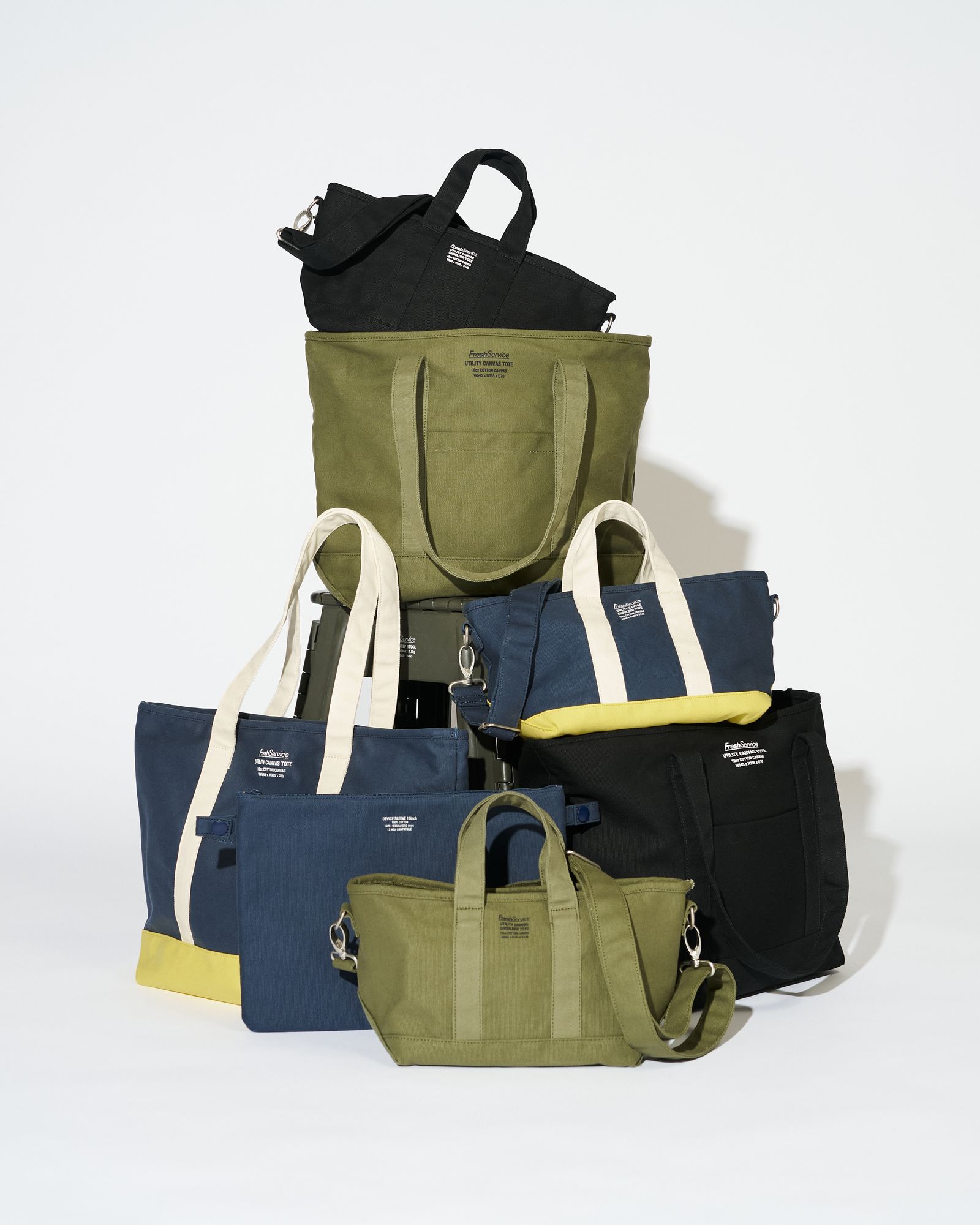FreshService UTILITY CANVAS SHOULDER TOTE(FSP263-90058)BLACK☆8月15日(土)新作発売！