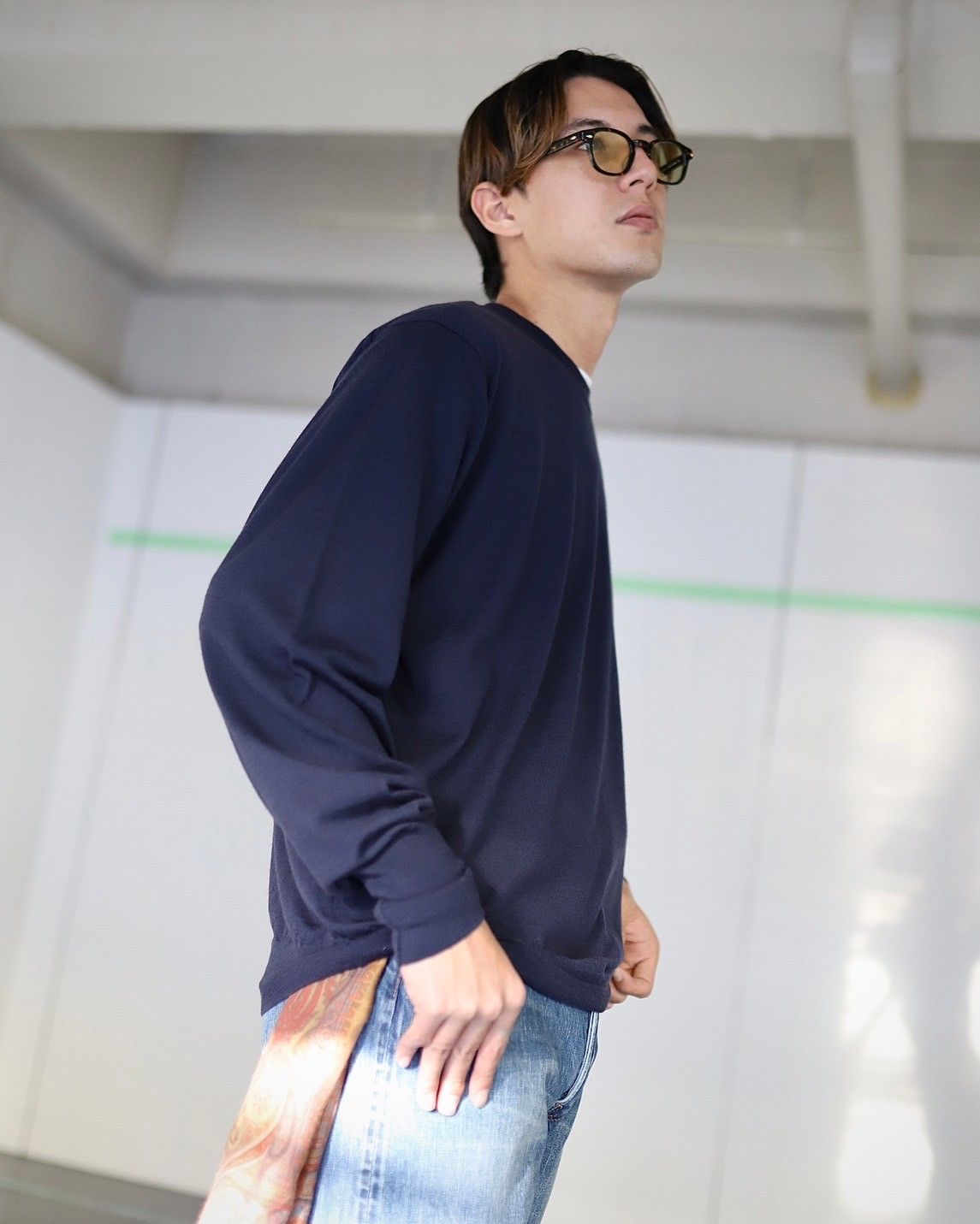 A.PRESSE 24SS Washed Denim Pants Eスタイル