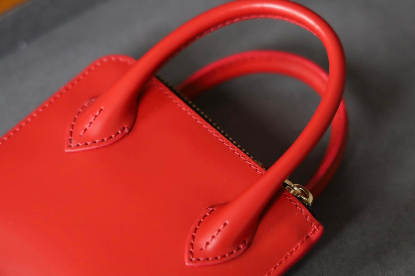 コムデギャルソン 財布 HANDELS L字型ZIP WALLET (8Z-U310-051)RED☆9月27日発売！