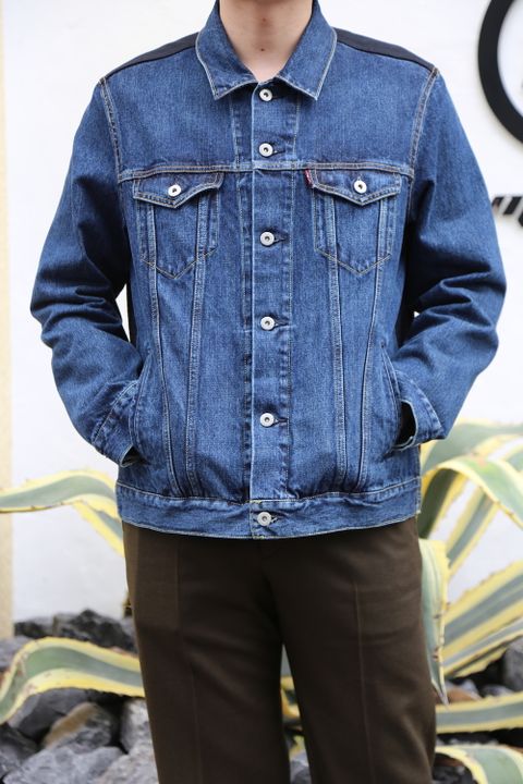 JUNYA WATANABE COMME des GARCONS MAN 綿デニム×ウールツイルチェックLevi′s Wネームジャケット style.2020.11.23.