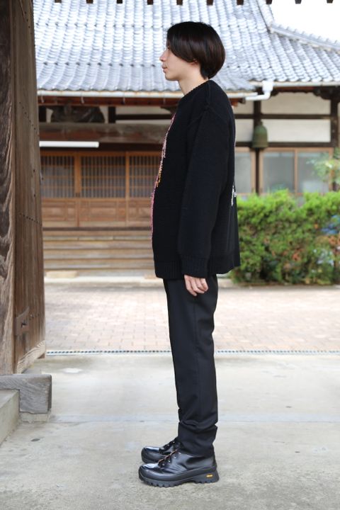 doublet 2020FW 本日発売 doublet HAND-KNITTING JACQUARD PULLOVER "BLACK"Style.2020.10.17.
