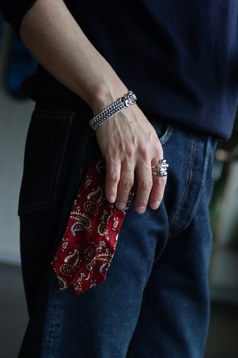 A.PRESSE 23SSデニム Washed Denim Pants E(23SAP-04-07H)INDIGOスタイル