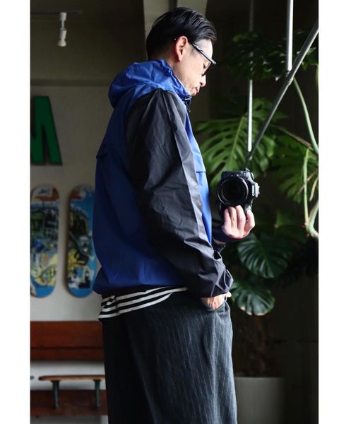 PLAY Comme des Garçons×K-WAY HOODIE HALF ZIPスタイル