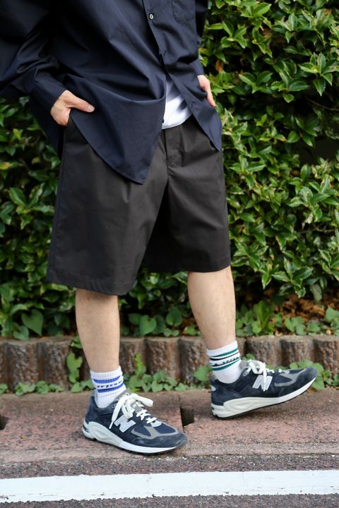 Graphpaper Stretch Typewriter Wide Tuck Chef Shorts style.2021.6.14.