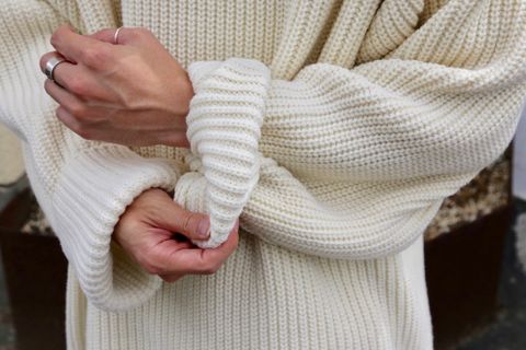 sulvam Slit over knit style.2020.9.20.