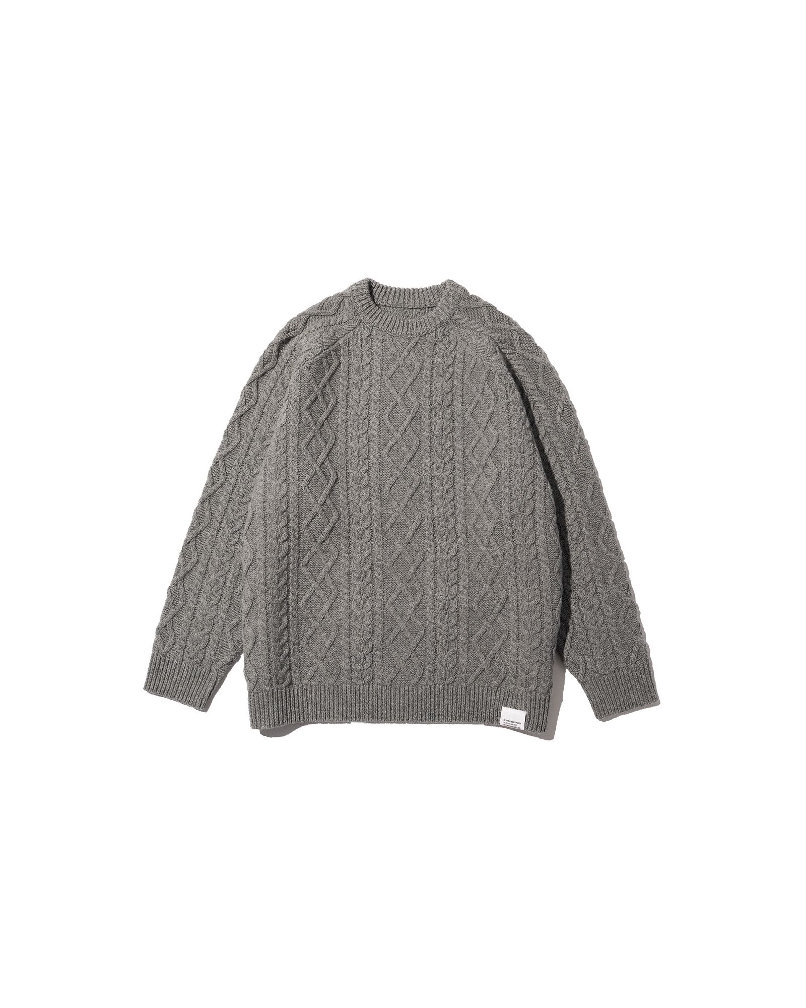 フレッシュサービス SHETLAND WOOL x SOLOTEX® TECH FISHERMAN SWEATER (FSC253-80165)H.GRAY★10月18日(土)発売！
