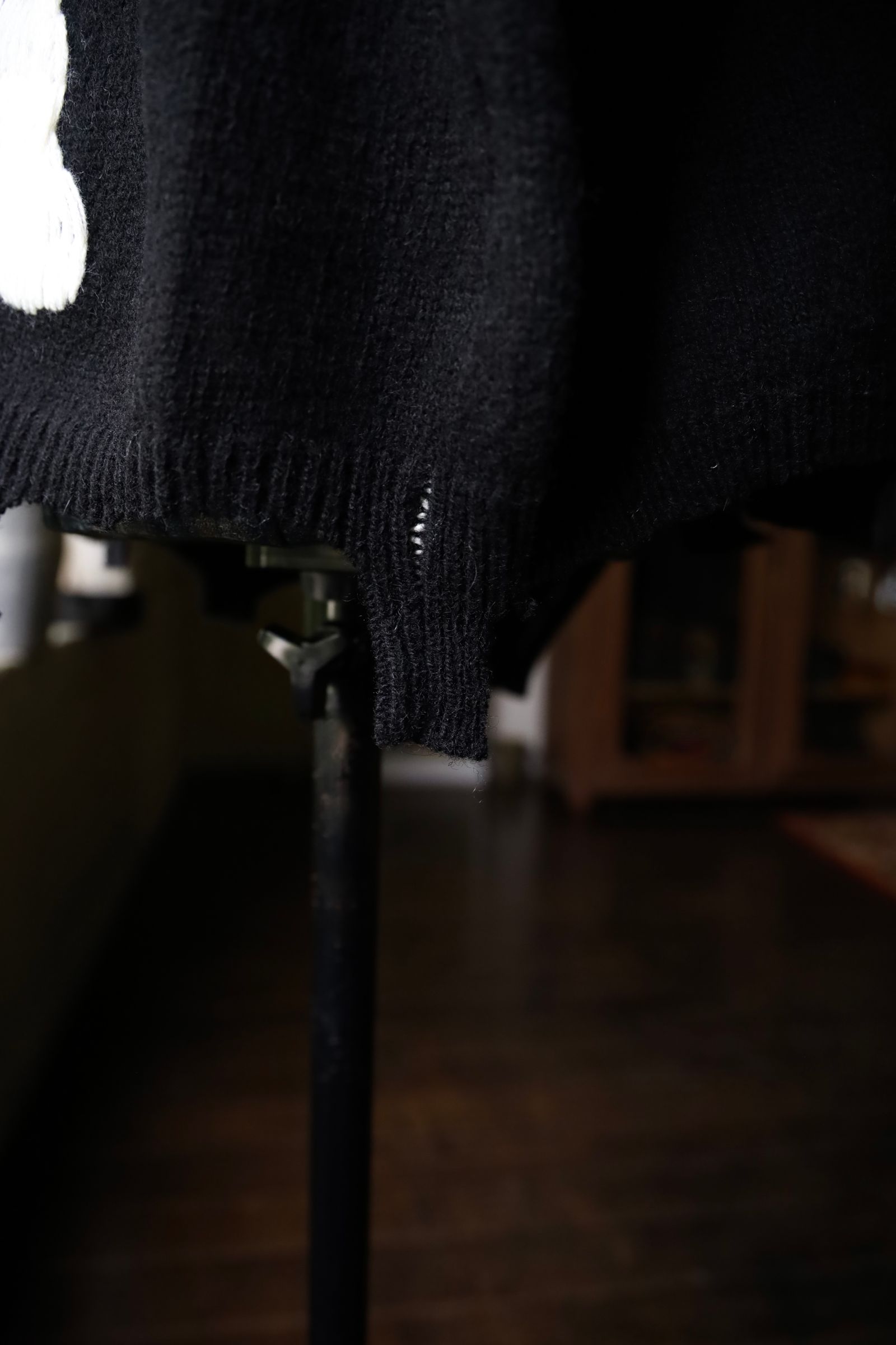 セントマイケル24AW セックスピストルズコラボ I AM A SP_CREW KNIT(SM-YS1-0000-C24)BLACK