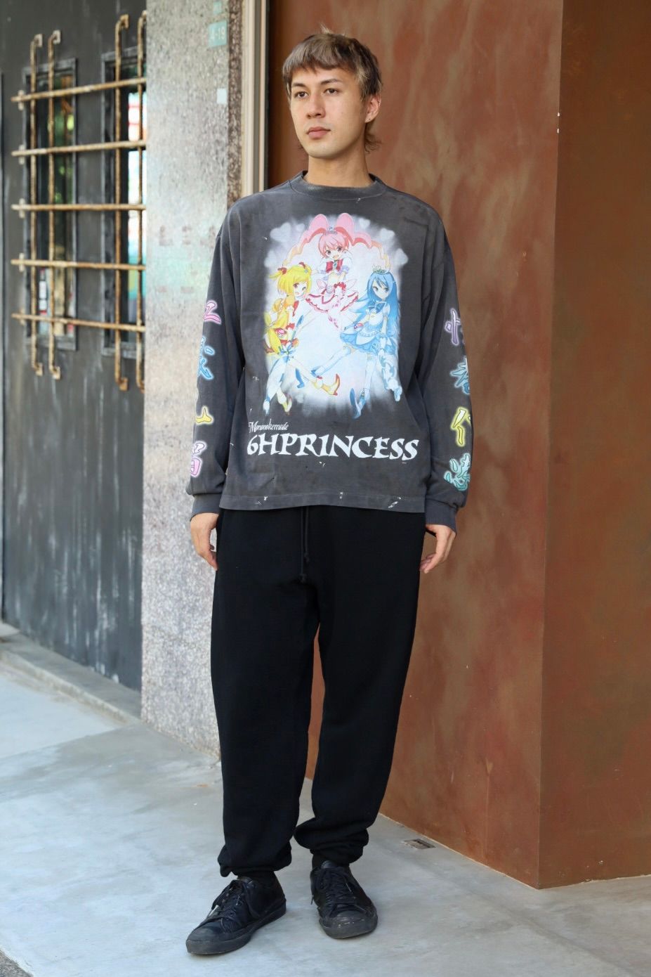モノノケ・メイド L/S T-SHIRT_SUPERFLAT(MT-MK8-0000-008)BLACK☆新作発売！