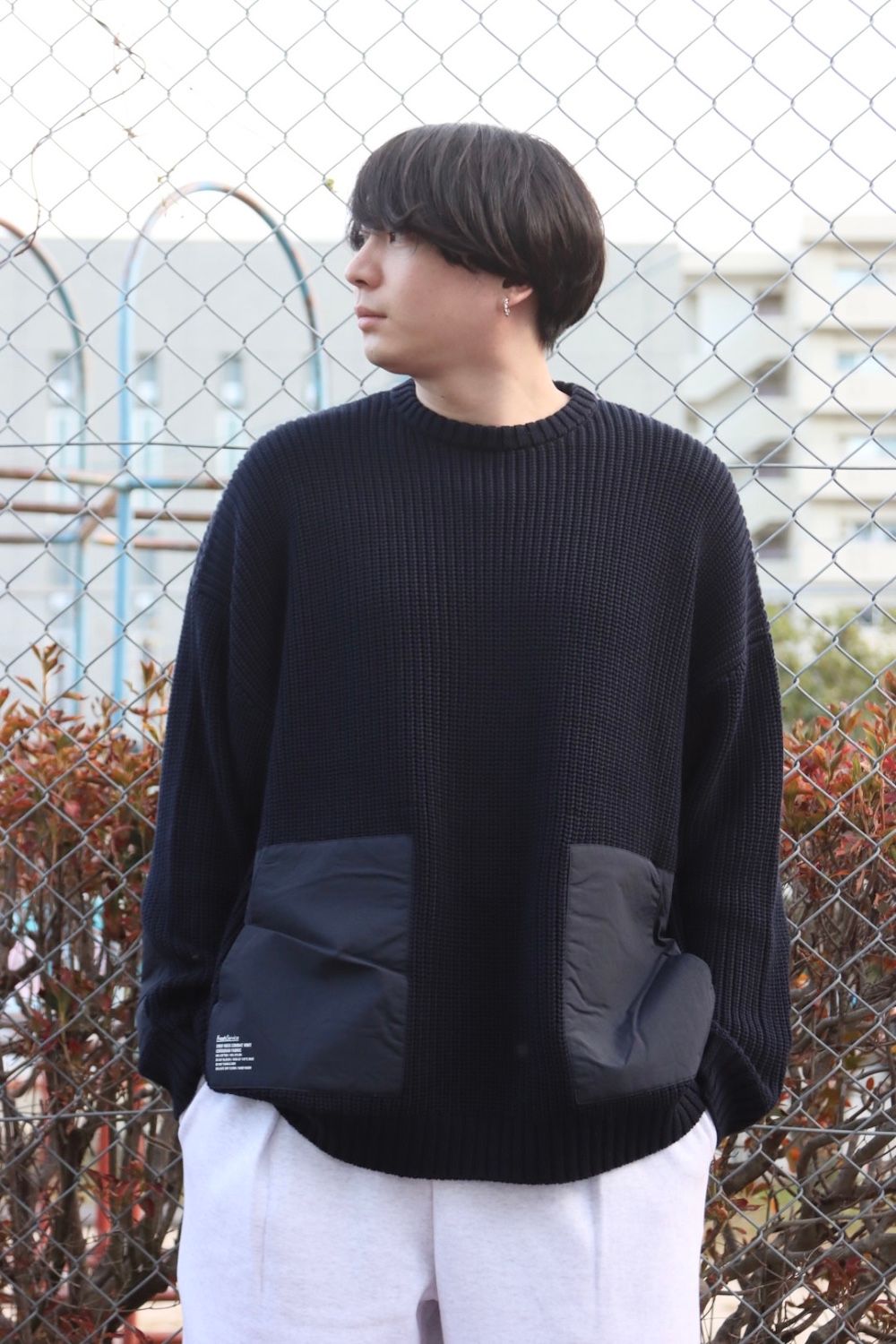 FreshService CREW NECK COMBAT KNIT style.2022.11.08. | 2911 | mark