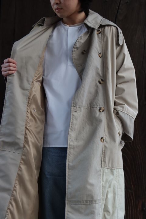 SEEALL RECONSTRUCTED TRENCH COAT(SAU23 CT601) MIX style. 2022.03.17.