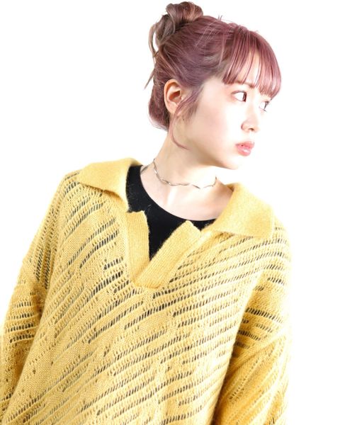 YOKE 新作SILK MOHAIR PULLOVER SWEATER style.2024.2.3