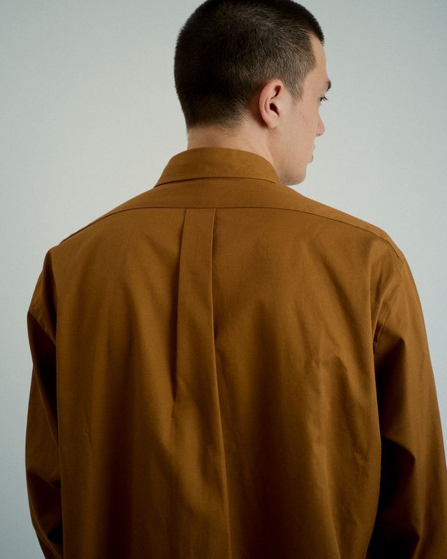 ファウンダ 25AW REGULAR COLLAR SHIRT(015FD252001)MOCHA