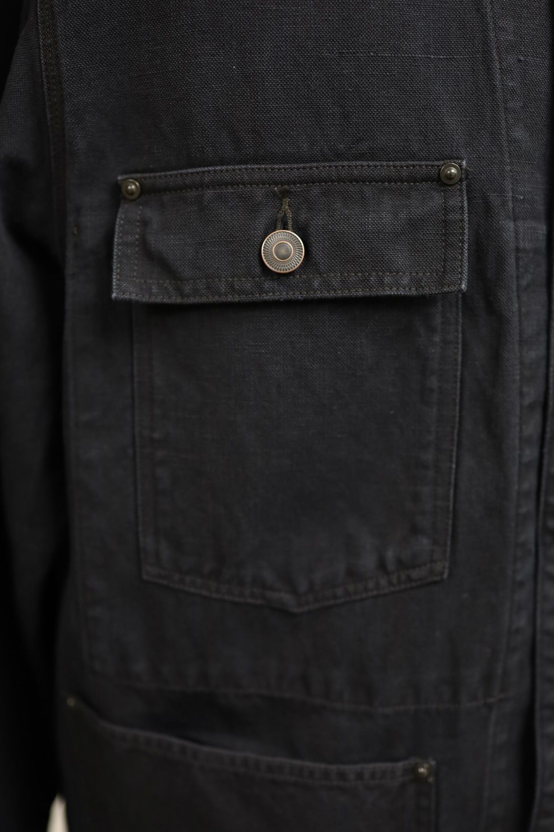 アプレッセ 2026 STYLE1 Vintage Silk Hemp Coverall Jacket (26SAP-01-17)BLACK☆1月24日(土)発売！