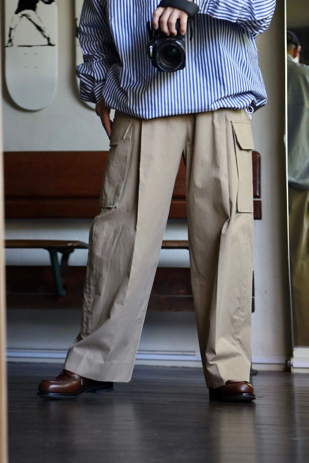 FreshService CORPORATE STRIPE ANORAK SHIRTスタイル.11.1.