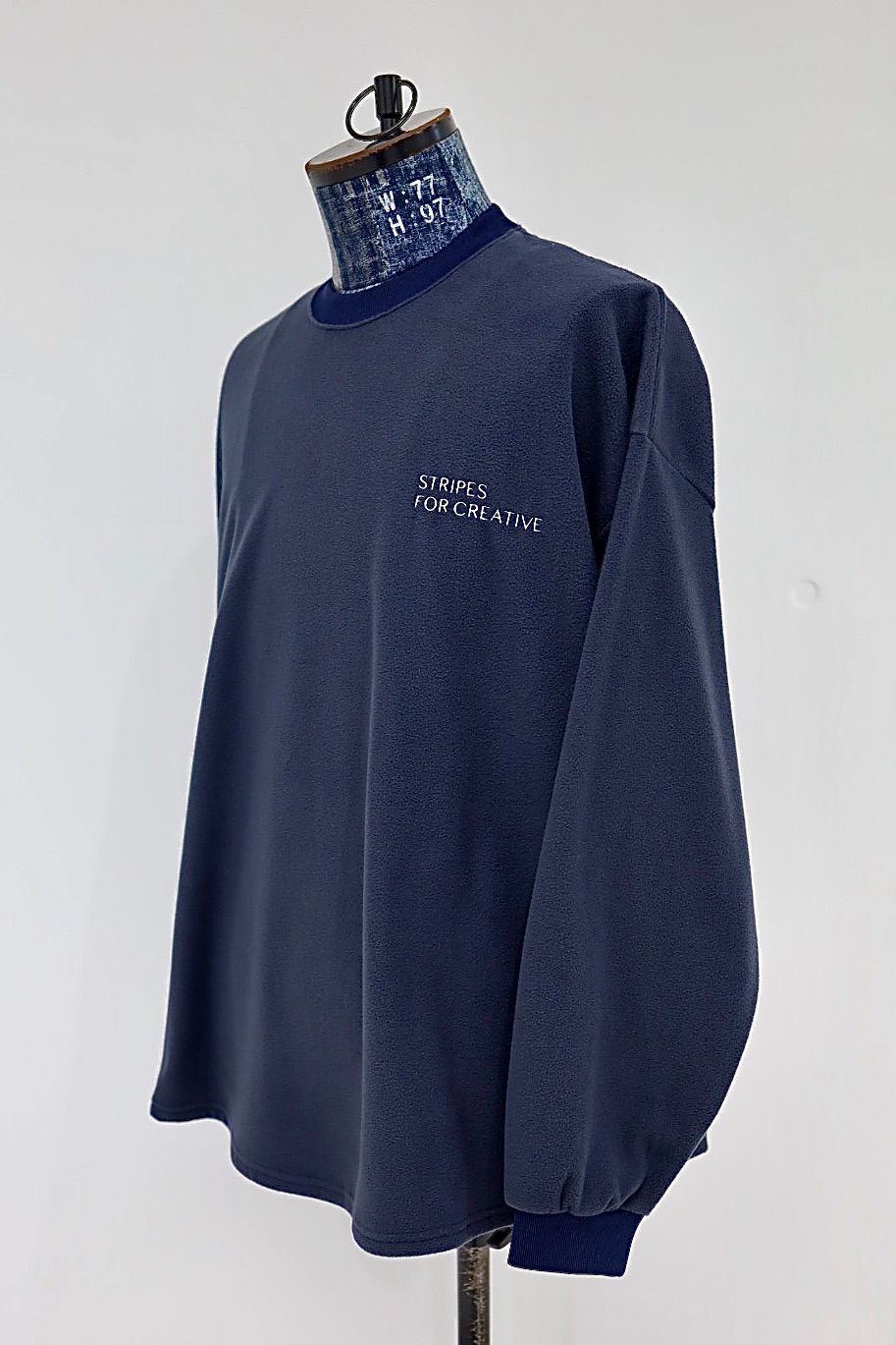 S.F.C 25FW SPOT エスエフシー FLEECE SUPER BIG LS ROUND TEE(SFCFW25CS01SP)Navy☆12月20日(土)発売！