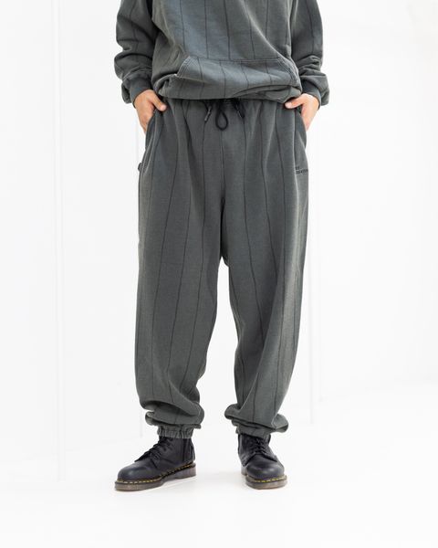 S.F.C 25FW エスエフシー STRIPE WIDE SWEAT PANTS (DISCHARGED)(SFCFW25CS05)Black☆9月20日(土)発売！