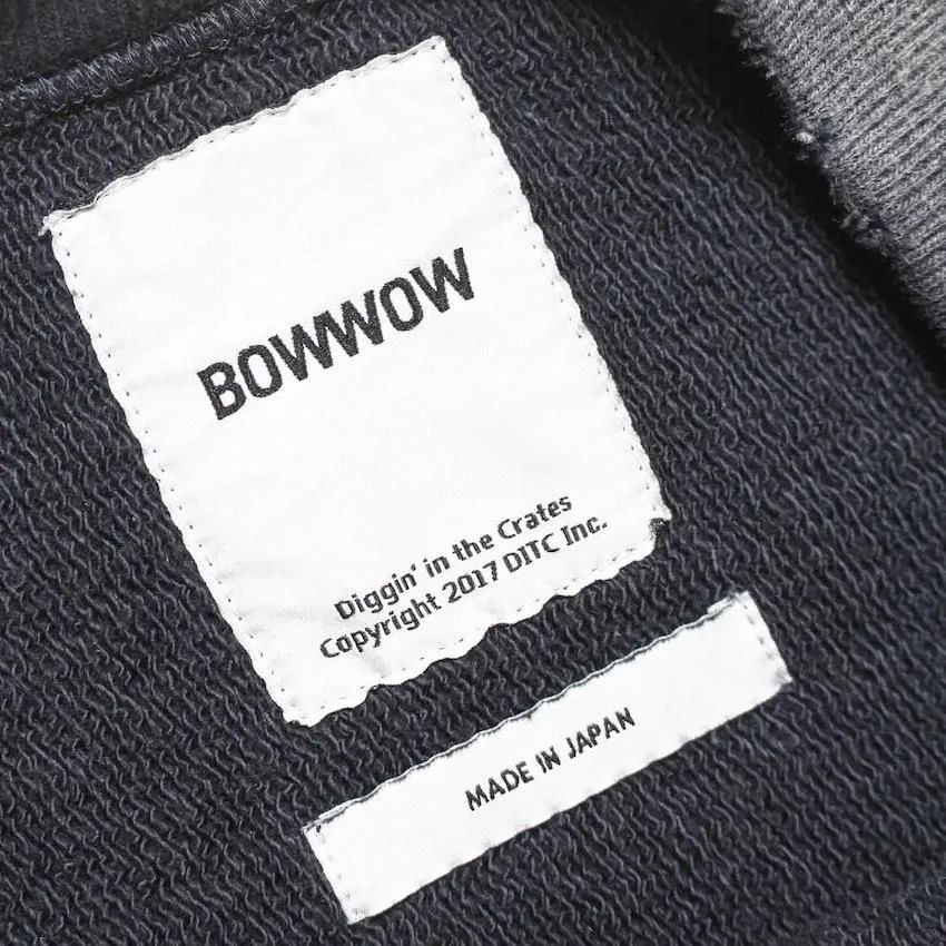 BOW WOW 25FWバウワウ U.S. AIR FORCE EAGLE SWEATSHIRT AGED(BW252-UAES) AGED BLACK