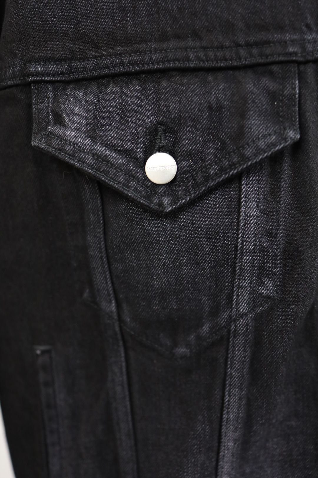 グラフペーパー Selvage Denim Trucker Jacket(GU261-20055DB)BLACK_DARK FADE★1月24日(土)発売！