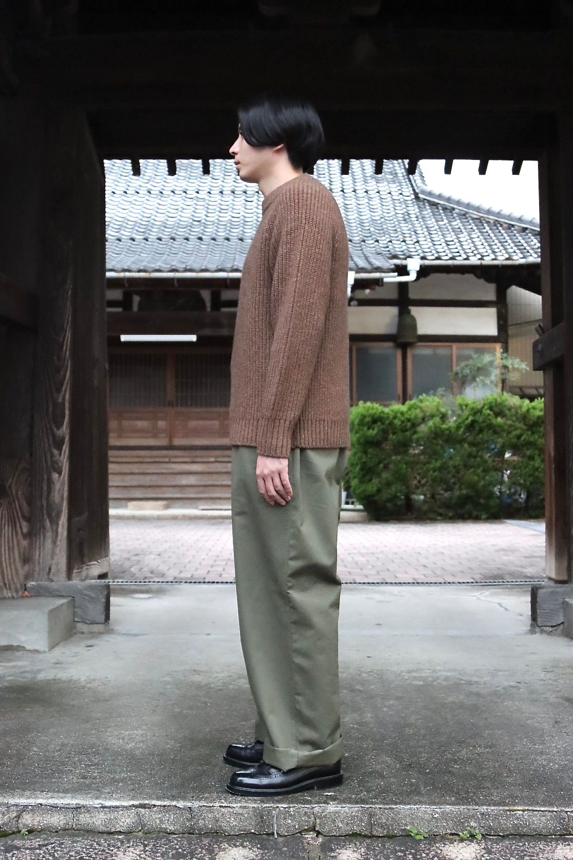 A.PRESSE  Fisherman Pullover Sweater(21AAP-03-01M)BROWN style