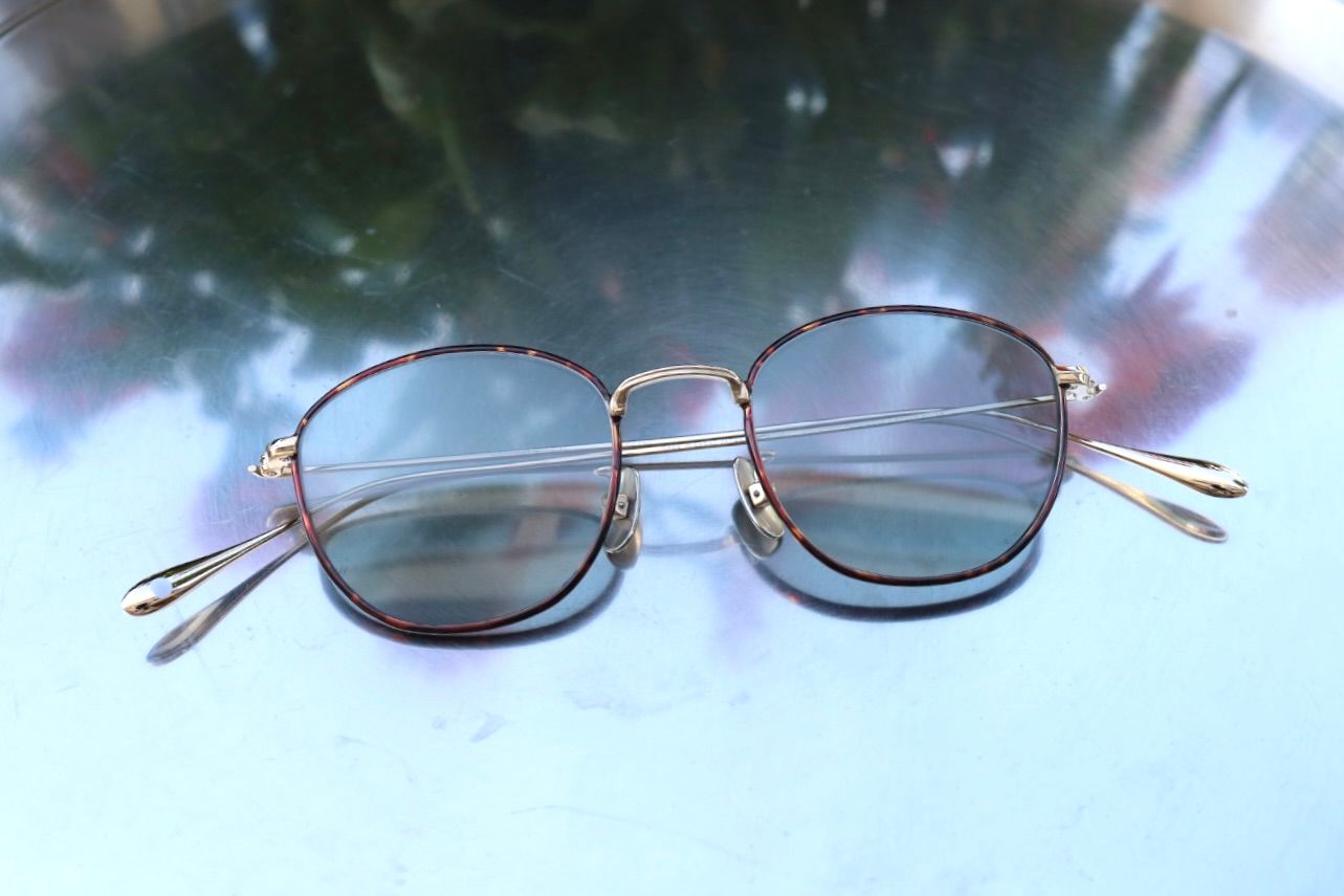 ノチノオプティカル KOUGETSU NOCHINO-N13 #5. CHAMPAGNE GOLD & AMBER× CLEAR to D.GREY (調光モデル)☆4月18日(土)再入荷！