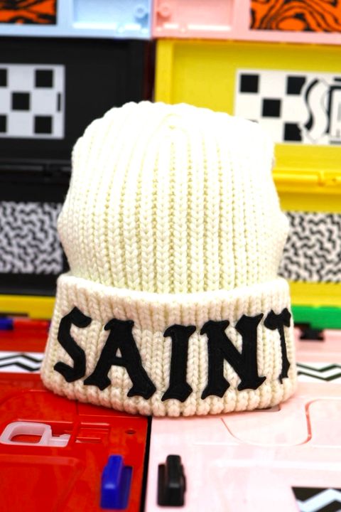 セントマイケル 26AW SAINT KNIT CAP(SM-MK1-0000-079)WHITE☆10月10日(土)発売！