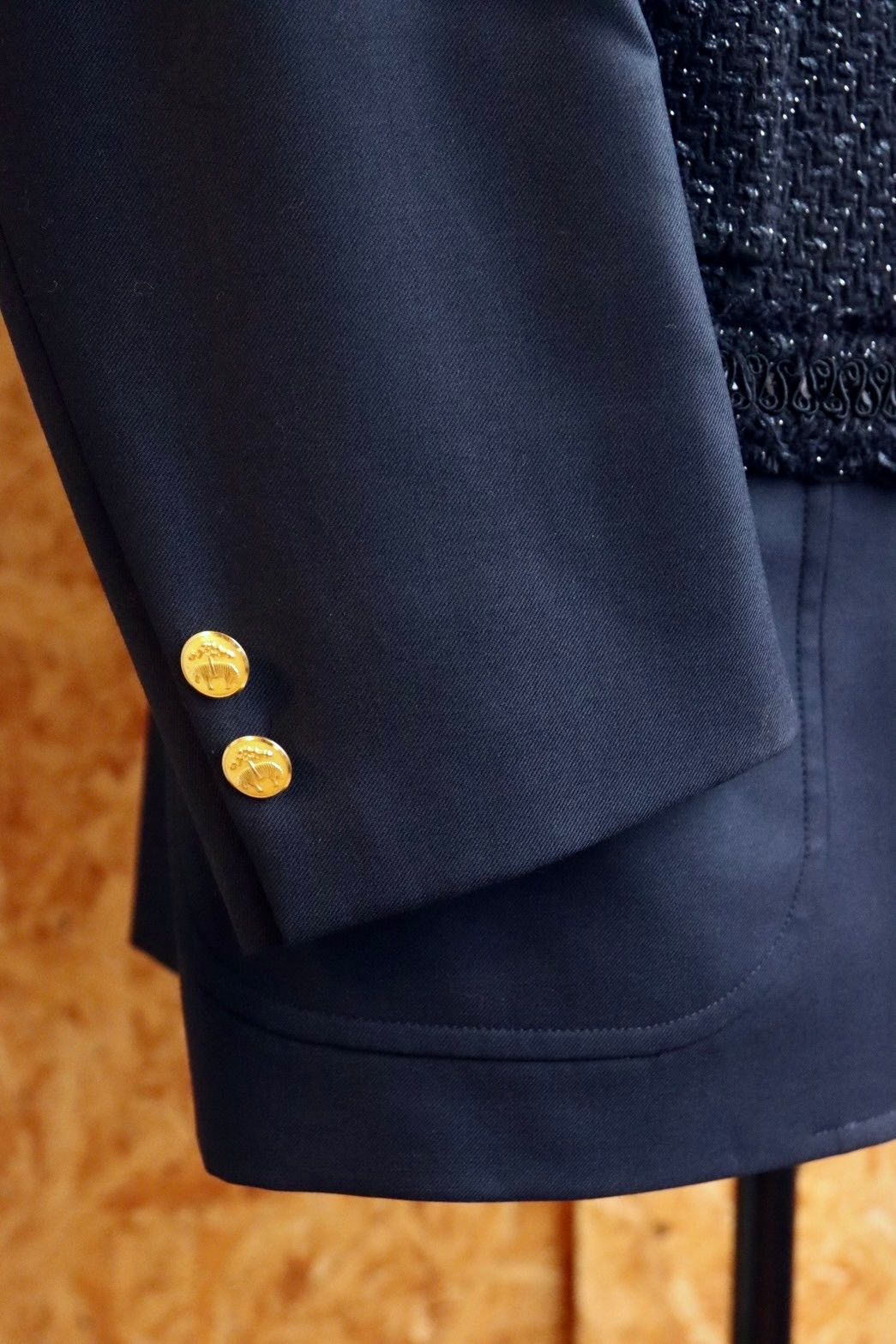 ジュンヤワタナベマン24SS Brooks Brothersブルックスブラザーズコラボジャケット(WM-J022-051)NAVY×BLACK