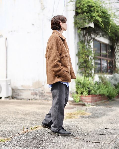 blurhms ブラームス 23FW Wool Shaggy Cruiser Jacketスタイル