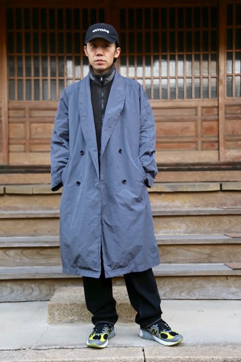 Graphpaper Garment Dyed Shop Coat"D.GRAY"Style.2020.12.28.