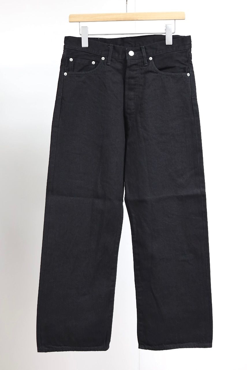 グラフペーパー Selvage Denim Five Pocket wide Straight Pants(GU261-40059RB)BLACK_WASHED★1月24日(土)発売！