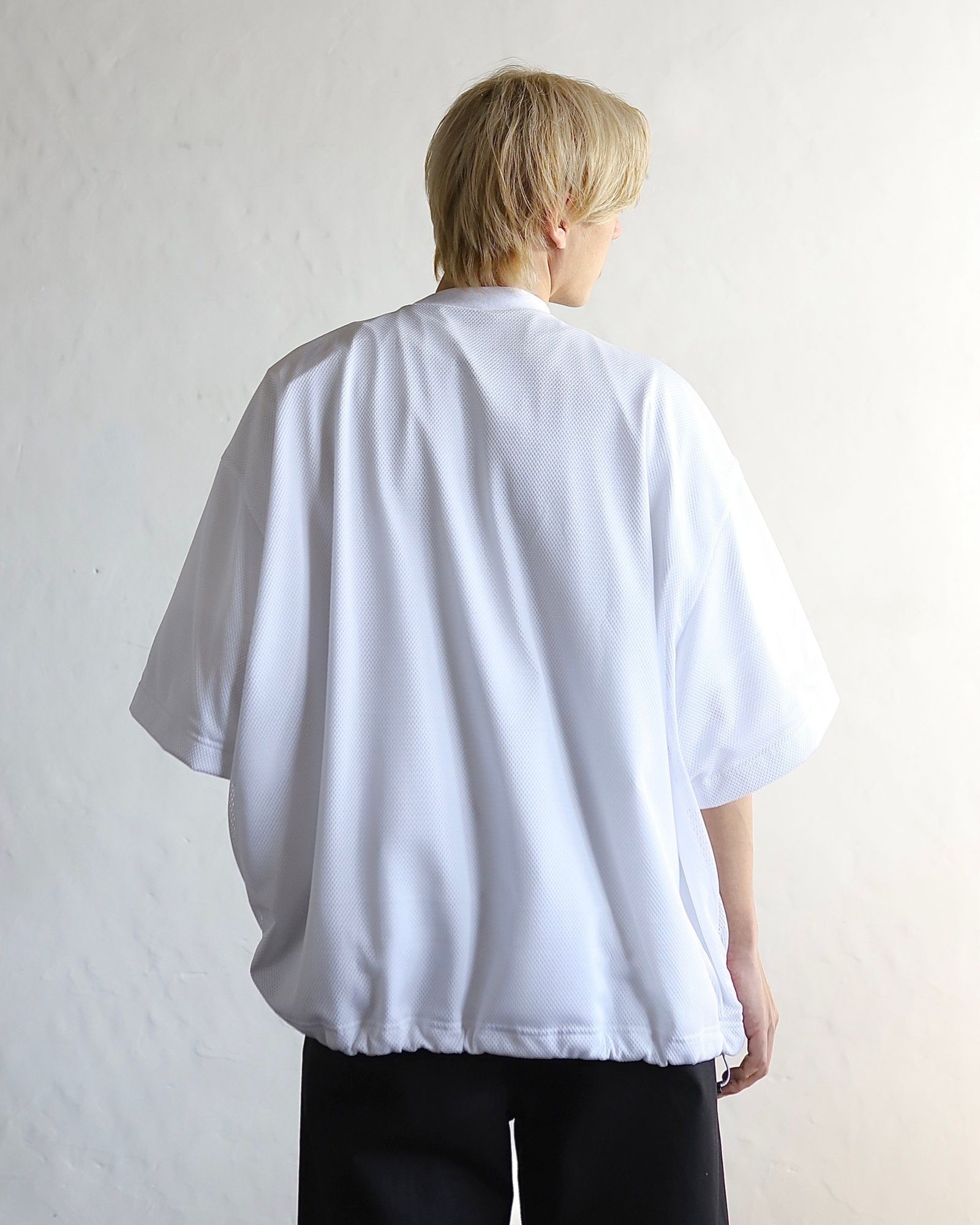 イズネス 24SS BALLOON DOUBLE LAYERED MESH SHORT SLEEVE T-SHIRT style 2024.4.13
