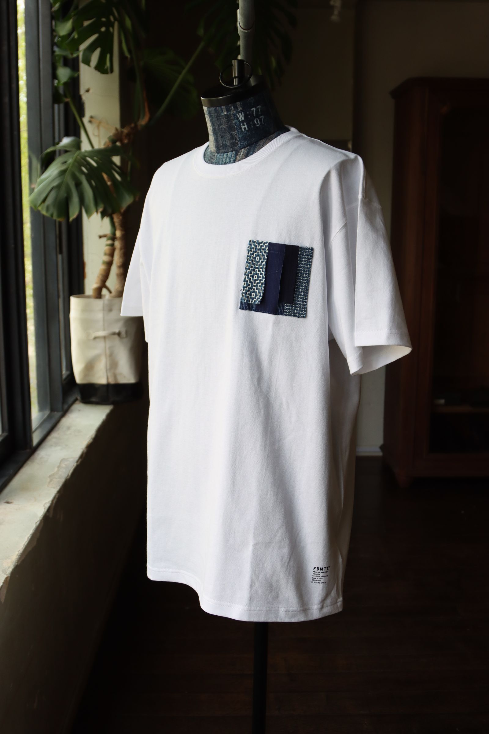 ファンダメンタル ポケットTシャツ OBI POCKET TEE (FA24TE12)WHITE