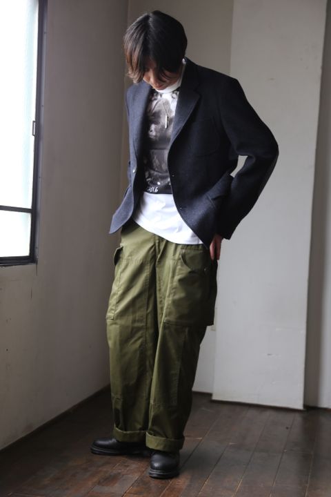 eYe JUNYA WATANABE COMME des GARCONS MAN ウールカシミヤツイード×綿デニム×綿ウィップコード(WF-J022-051) style.2020.9.12.